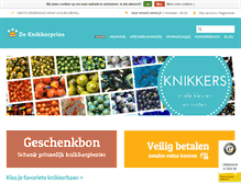 Tablet Screenshot of knikkerprins.com